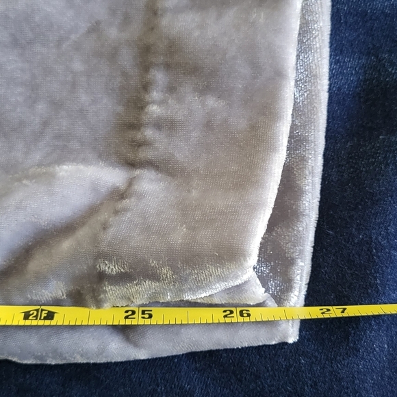 Ann Taylor Silver Grey Crushed Velvet Velour Pull On Pants - Picture 10 of 10